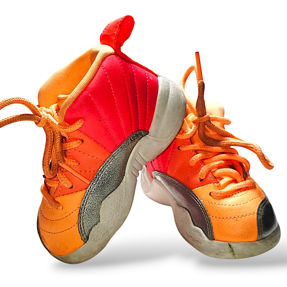 Nike Orange and Red Sneakers for Active Adventures Size 5C Toddler Infant